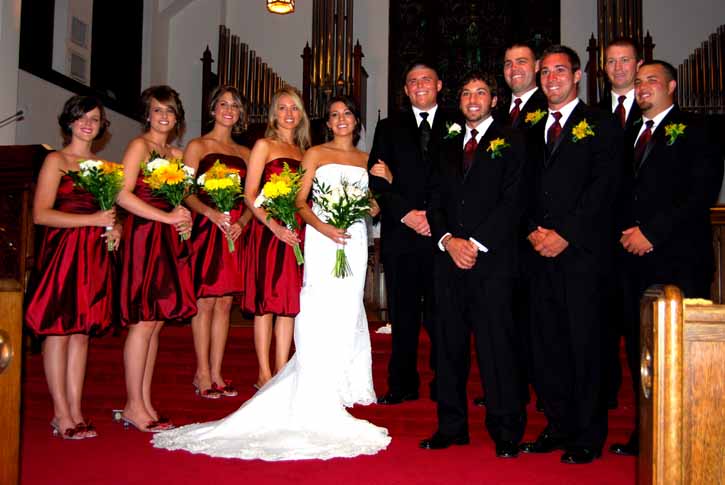 Wedding Party Front Line
