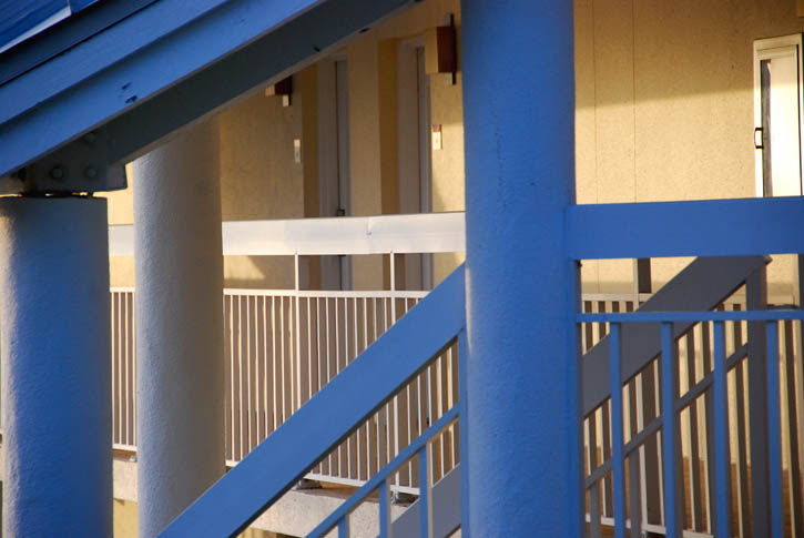 Blue Railing